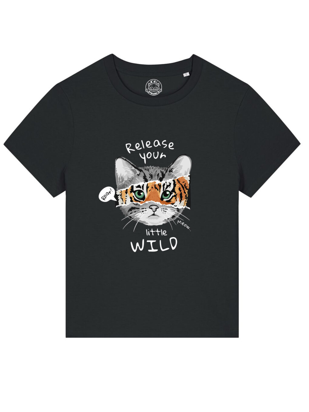 Tricou bumbac organic-Wild Cat, Femei