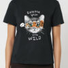 Tricou bumbac organic-Wild Cat, Femei