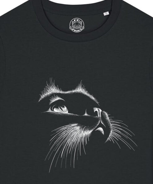 Tricou bumbac organic-Wondering Cat, Femei