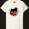 Tricou bumbac organic-Pumpkin Cat, Barbati