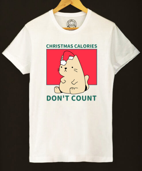 Tricou bumbac organic-Christmas Calories DON'T Count, Barbati