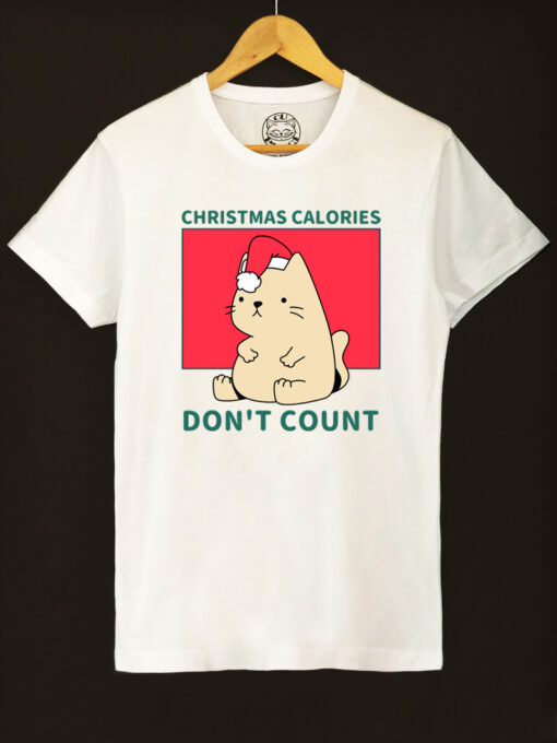 Tricou bumbac organic-Christmas Calories DON'T Count, Barbati