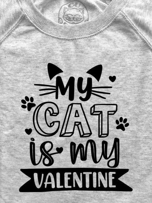 Bluza printata-My Cat is My Valentine, Femei