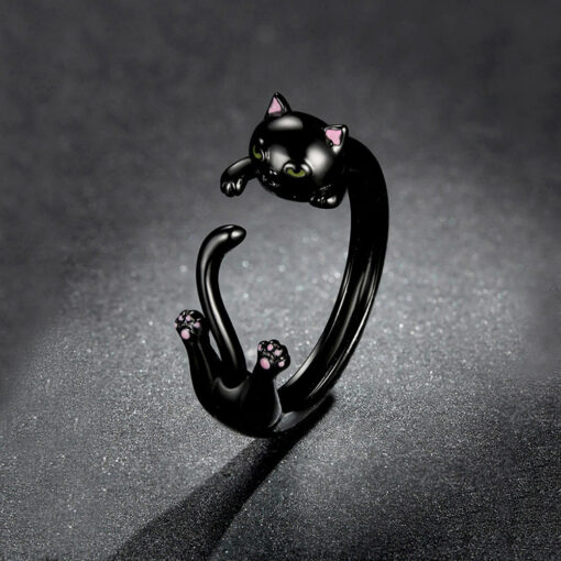Inel din argint-Pisica Neagra