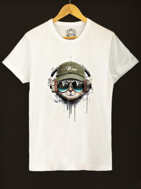 Tricou bumbac organic-Cool Cat, Barbati