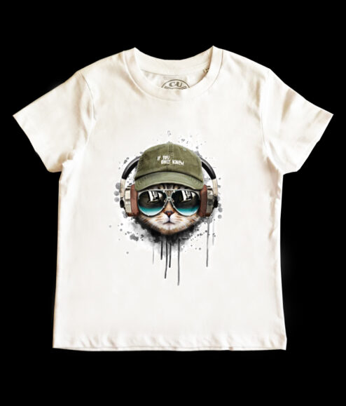 Tricou bumbac-Cool Cat, Copii