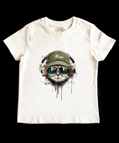 Tricou bumbac-Cool Cat, Copii