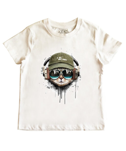 Tricou bumbac-Cool Cat, Copii