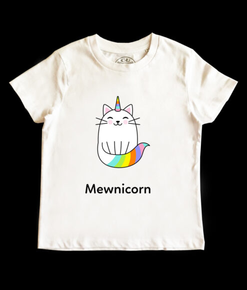 Tricou bumbac-Mewnicorn, Copii