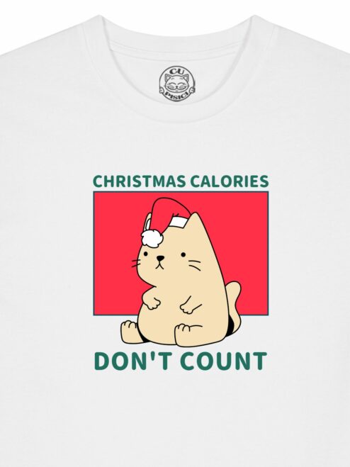 Tricou din bumbac organic Premium-Christmas Calories DON'T Count, Barbati