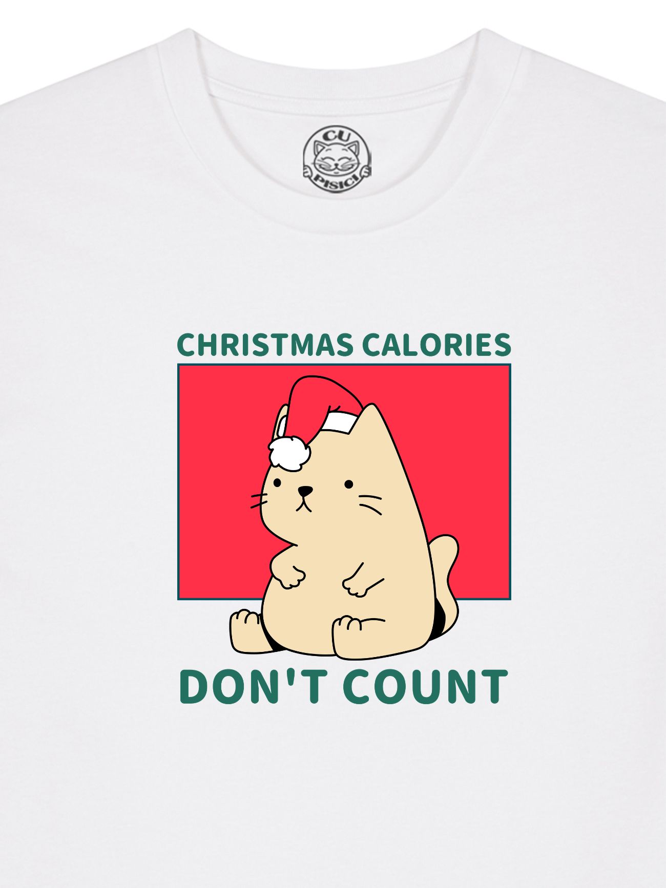 Tricou din bumbac organic Premium-Christmas Calories DON'T Count, Barbati