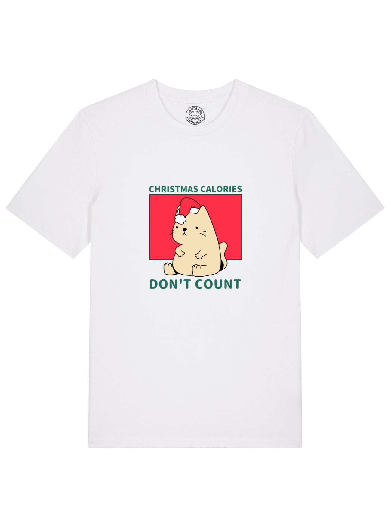 Tricou din bumbac organic Premium-Christmas Calories DON'T Count, Barbati