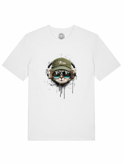 Tricou din bumbac organic Premium-Cool Cat, Barbati