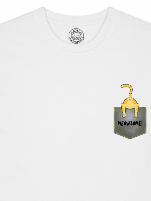 Tricou din bumbac organic Premium-Meowsome, Barbati