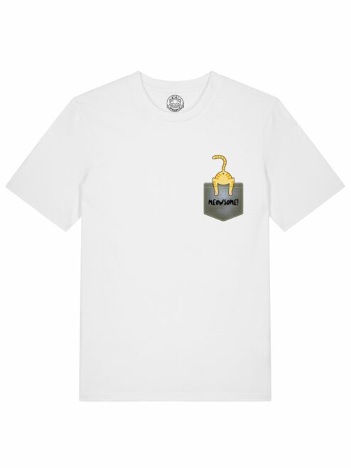 Tricou din bumbac organic Premium-Meowsome, Barbati
