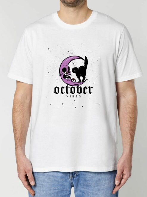 Tricou din bumbac organic Premium-October Vibes, Barbati