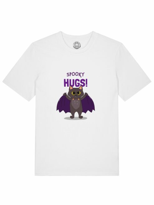 Tricou din bumbac organic Premium-Spooky Hugs, Barbati