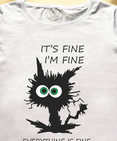 Tricou bumbac organic-I'm Fine