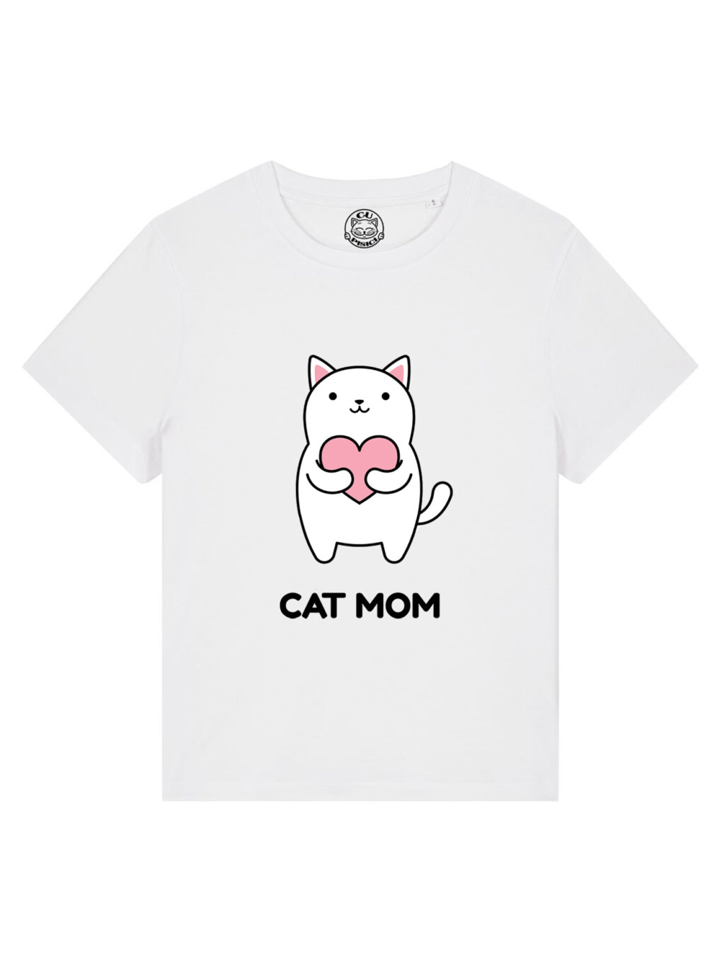 Tricou bumbac organic-Cat Mom, Femei