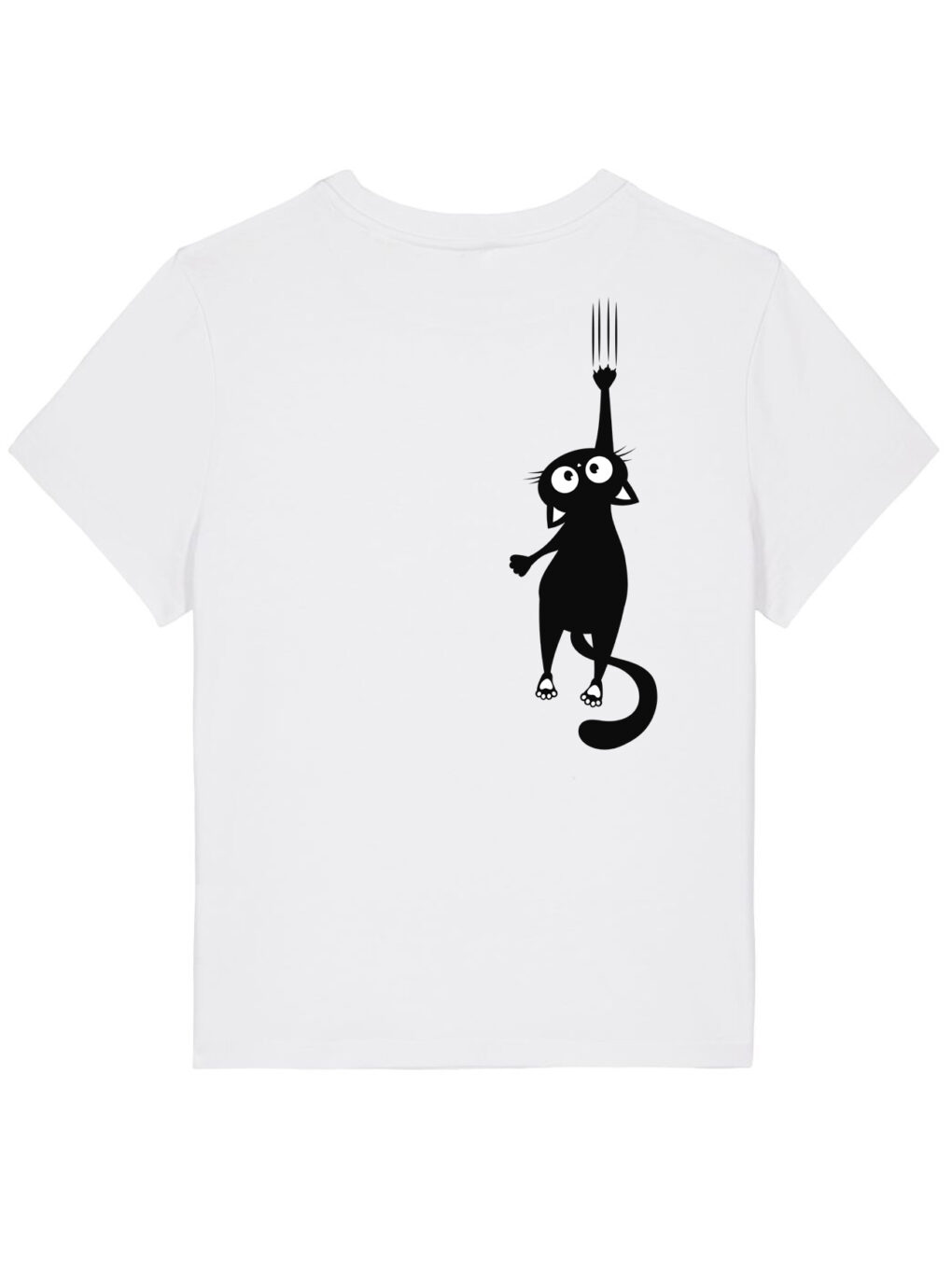 Tricou bumbac organic-Hanging Cat, Femei