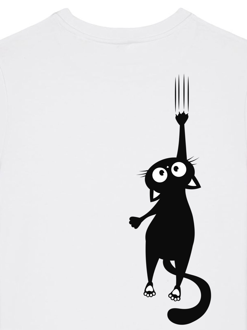 Tricou bumbac organic-Hanging Cat, Femei