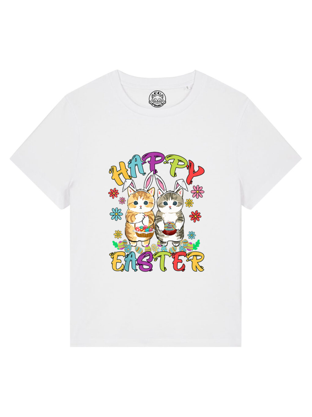 Tricou bumbac organic-Happy Easter, Femei