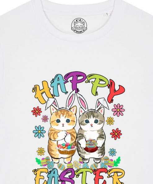 Tricou bumbac organic-Happy Easter, Femei