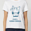 Tricou bumbac organic-I'm not a Morning PURRRSON, Femei