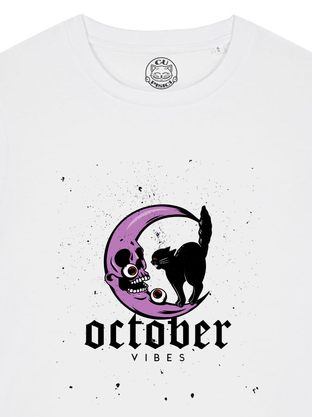 Tricou bumbac organic-October Vibes, Femei