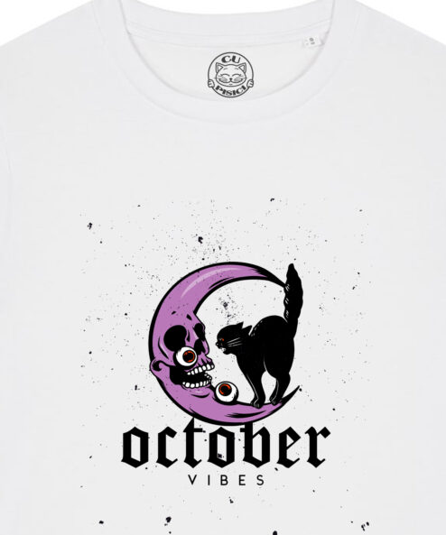 Tricou bumbac organic-October Vibes, Femei