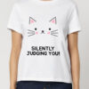 Tricou bumbac organic-Silently Judging You, Femei