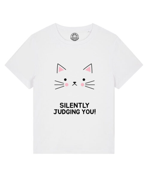 Tricou bumbac organic-Silently Judging You, Femei