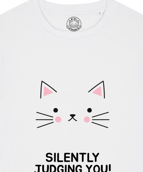 Tricou bumbac organic-Silently Judging You, Femei