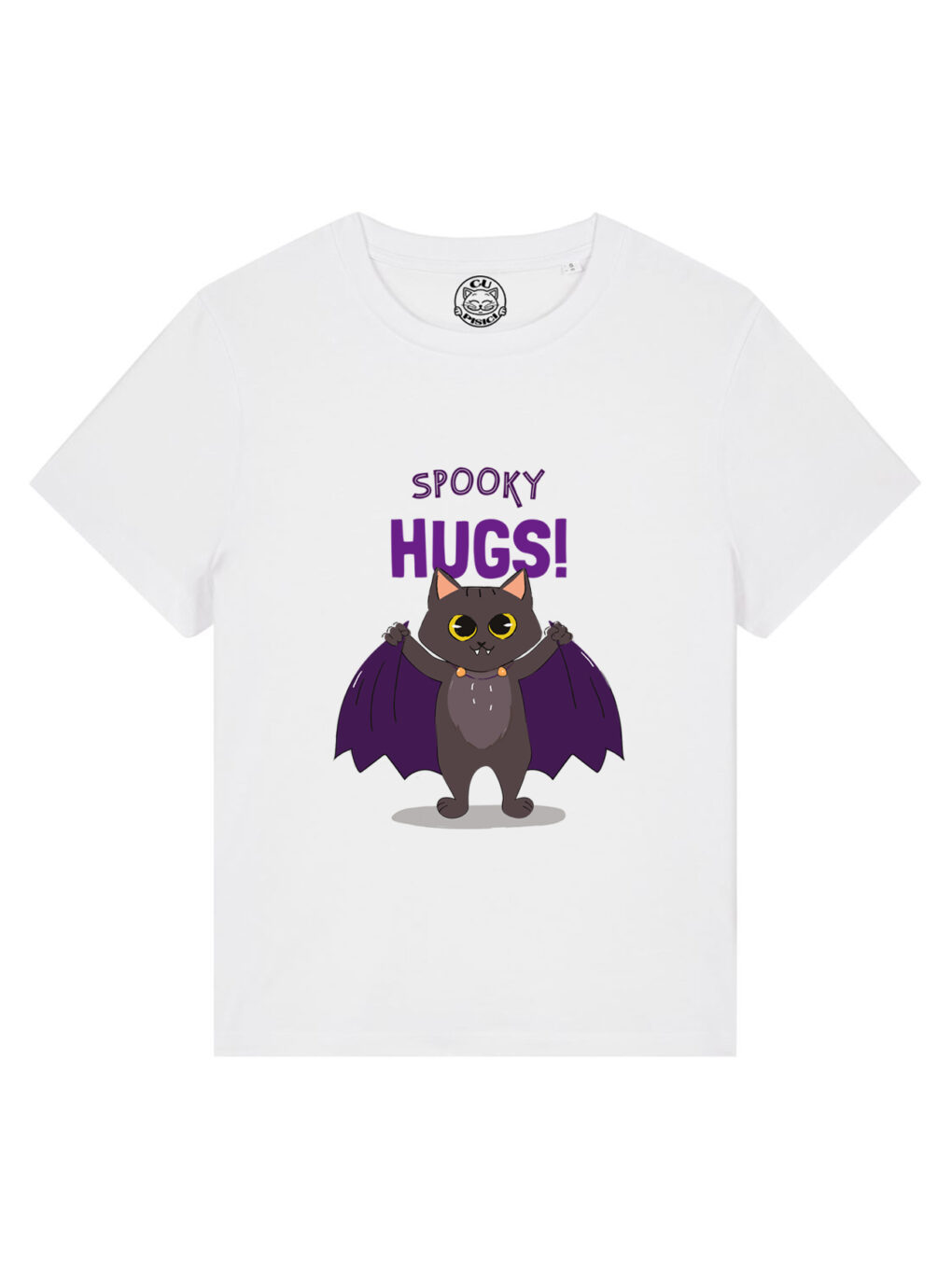 Tricou bumbac organic-Spooky Hugs, Femei