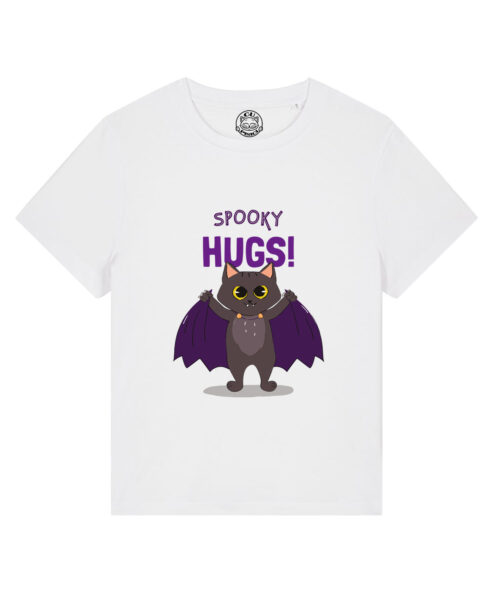 Tricou bumbac organic-Spooky Hugs, Femei