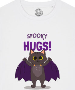 Tricou bumbac organic-Spooky Hugs, Femei