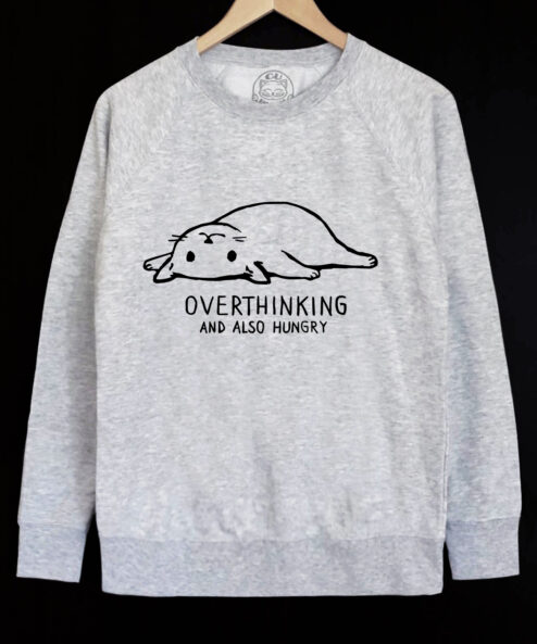 Bluza printata-Overthinking, Barbati