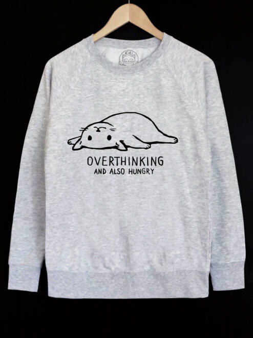 Bluza printata-Overthinking, Barbati