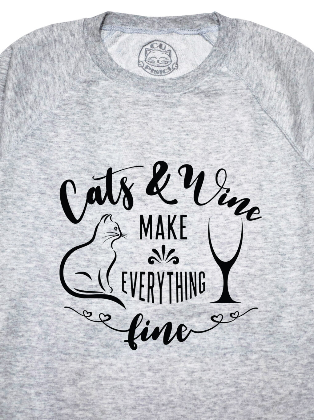 Bluza printata-Cats and Wine, Femei