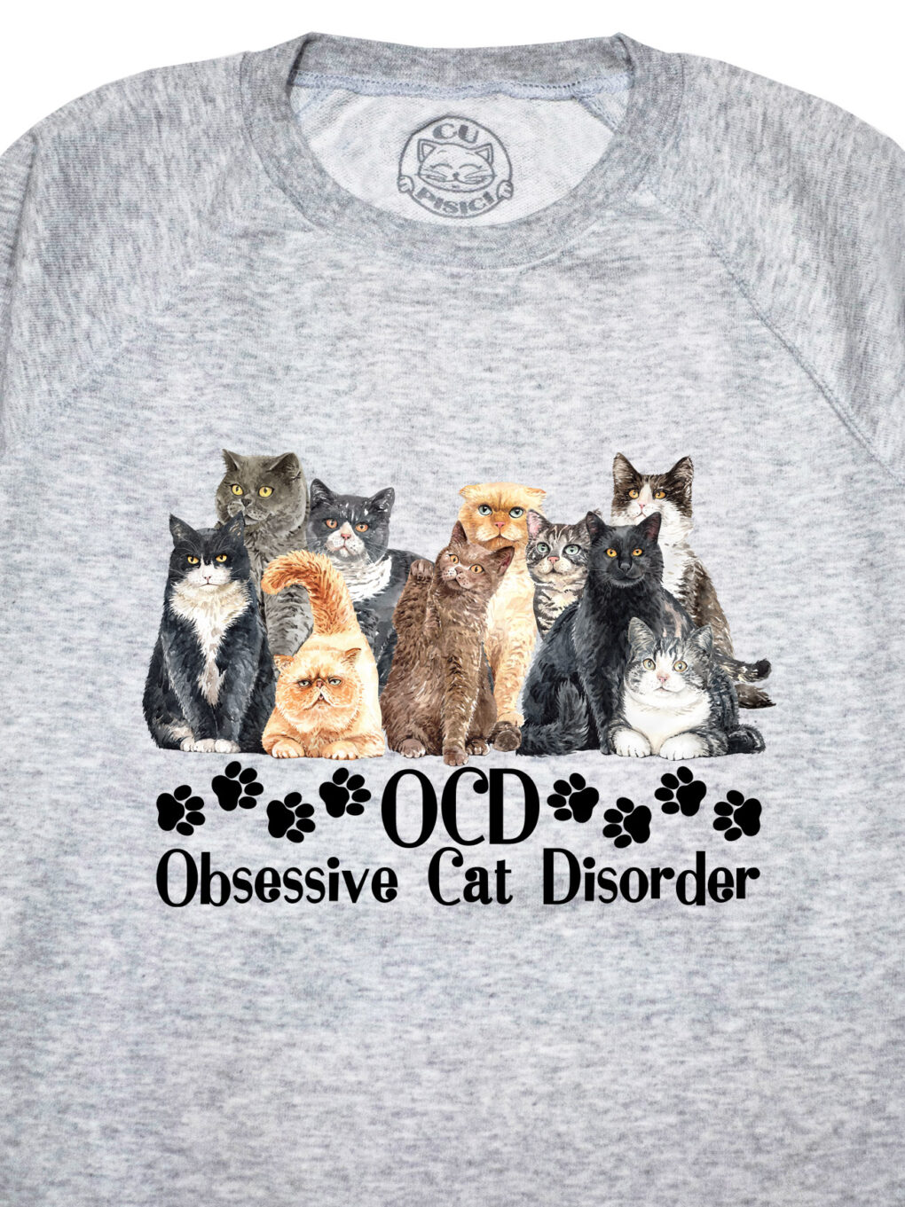 Bluza printata-Obsessive Cat Disorder, Femei