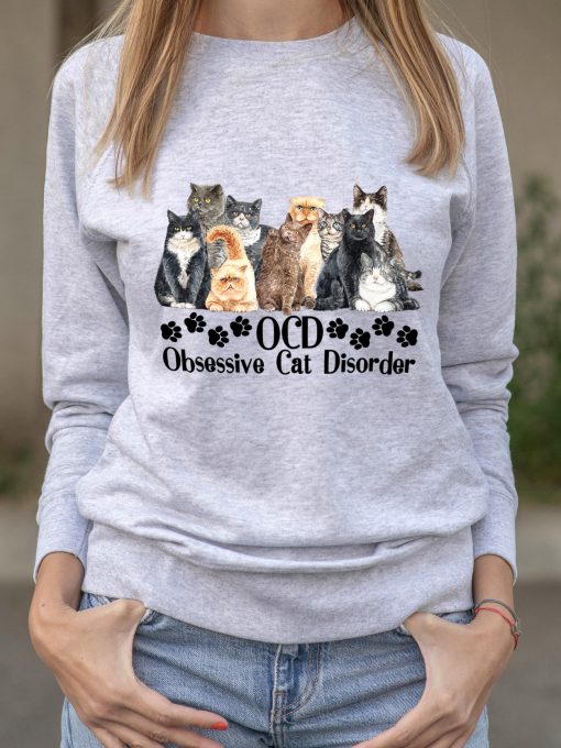 Bluza printata-Obsessive Cat Disorder, Femei