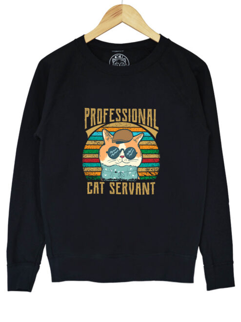 Bluza printata-Professional Cat Servant, Barbati