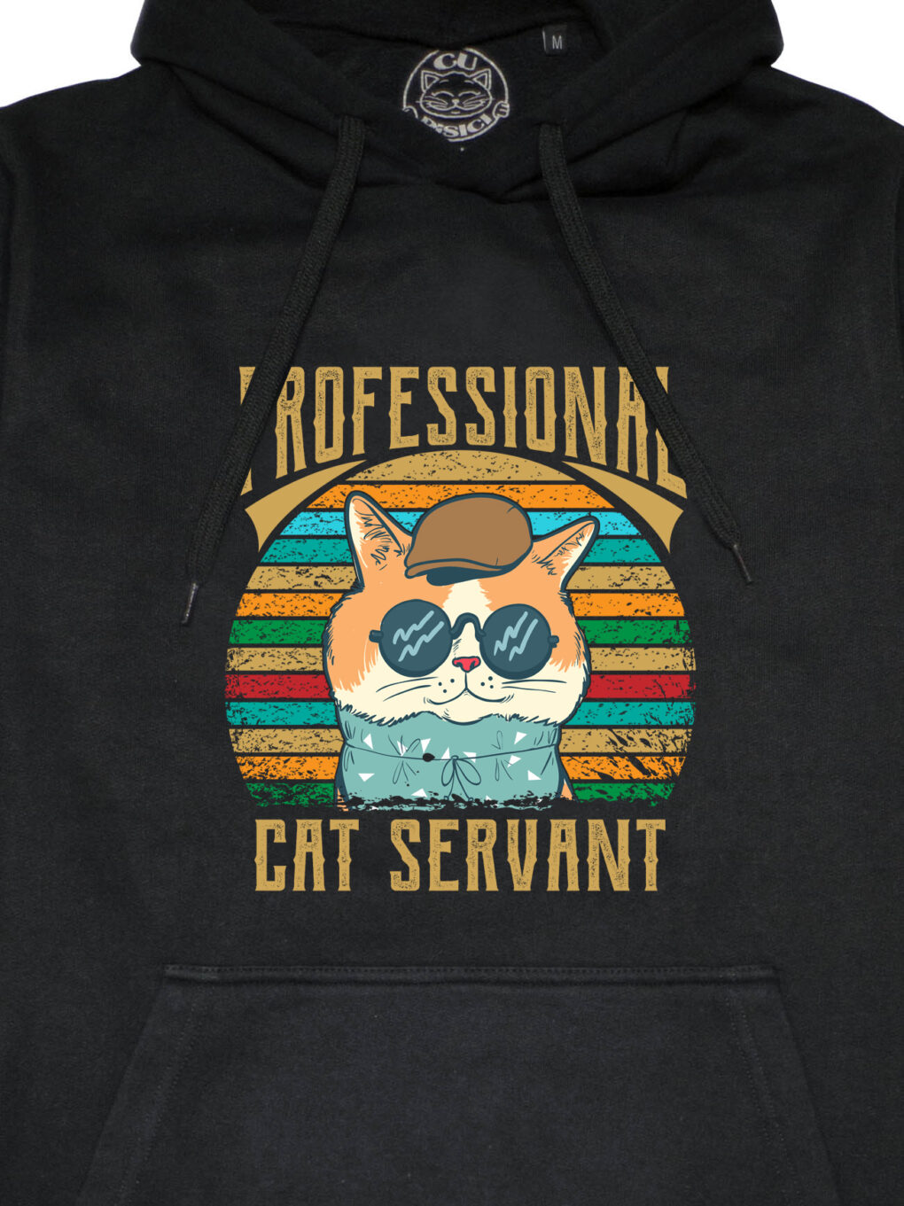 Hanorac printat-Professional Cat Servant, Unisex