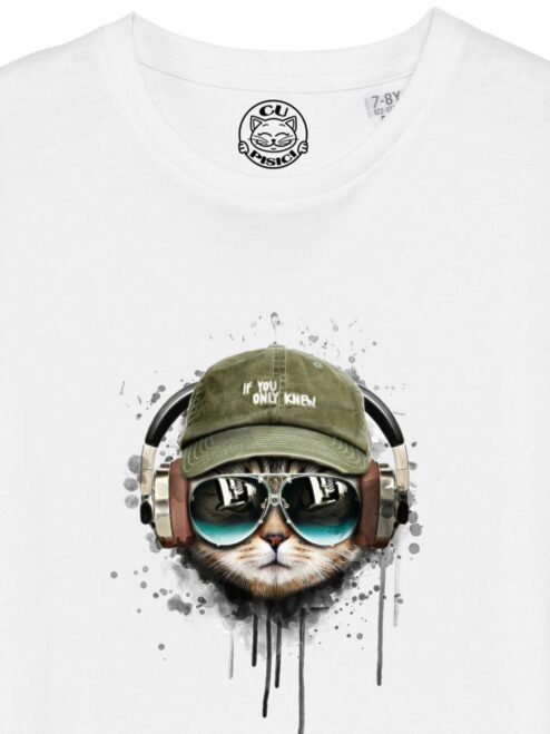 Tricou din bumbac organic Premium-Cool Cat