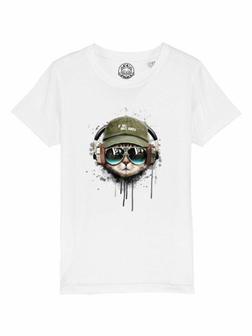 Tricou din bumbac organic Premium-Cool Cat