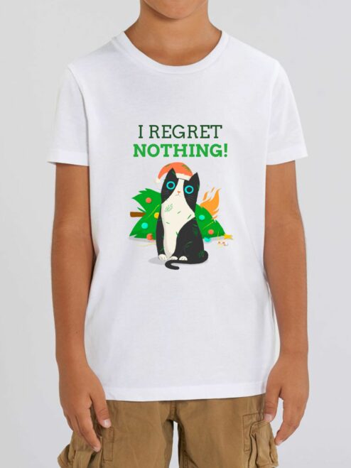 Tricou din bumbac organic Premium-I Regret Nothing