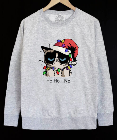 Bluza printata-Christmas Grumpy Cat, Barbati