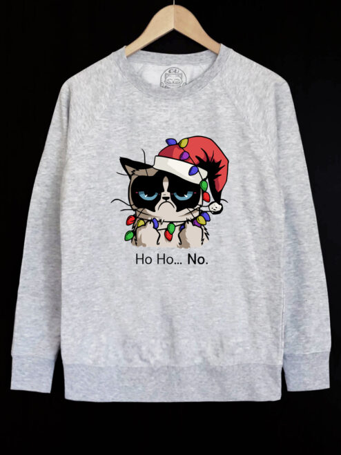 Bluza printata-Christmas Grumpy Cat, Barbati