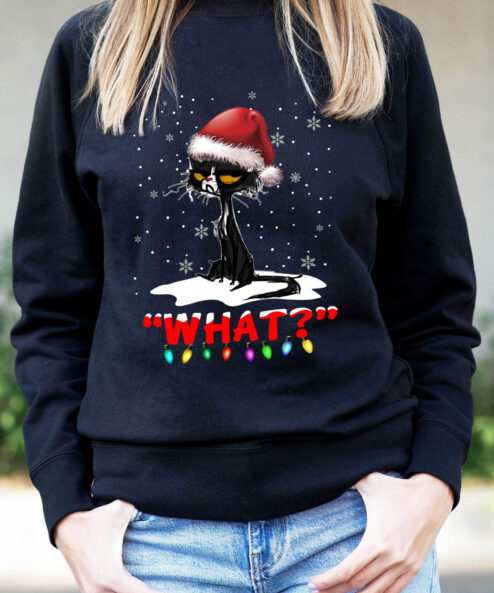 Bluza printata-Grinch Cat, Femei