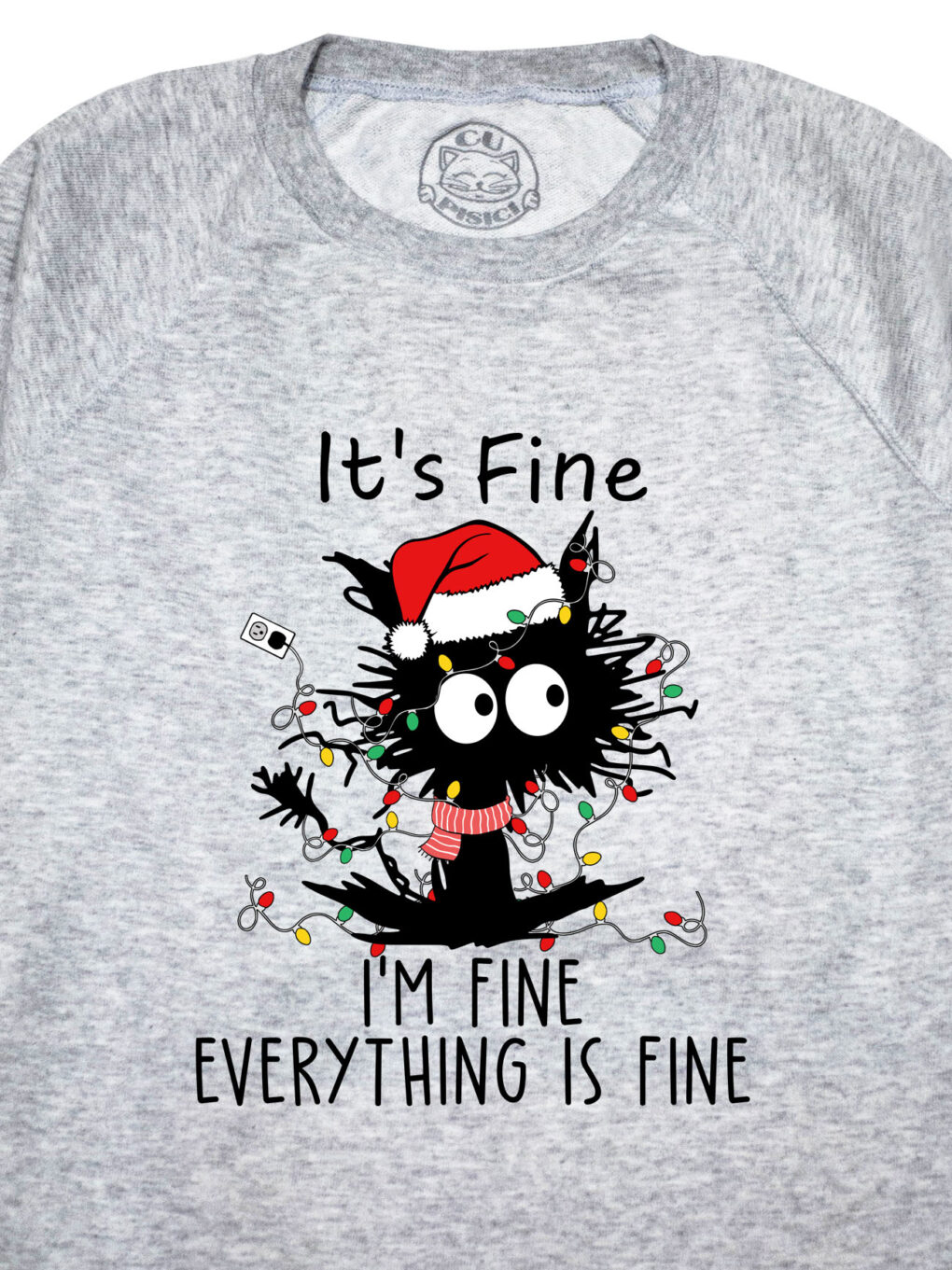 Bluza printata-I’m Fine for Christmas